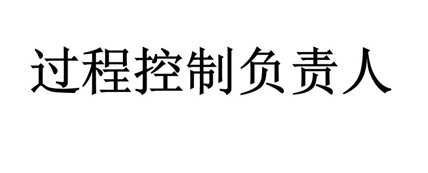 過(guò)程控制負(fù)責(zé)人